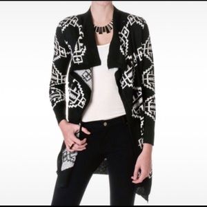 Aztec Black Cardigan